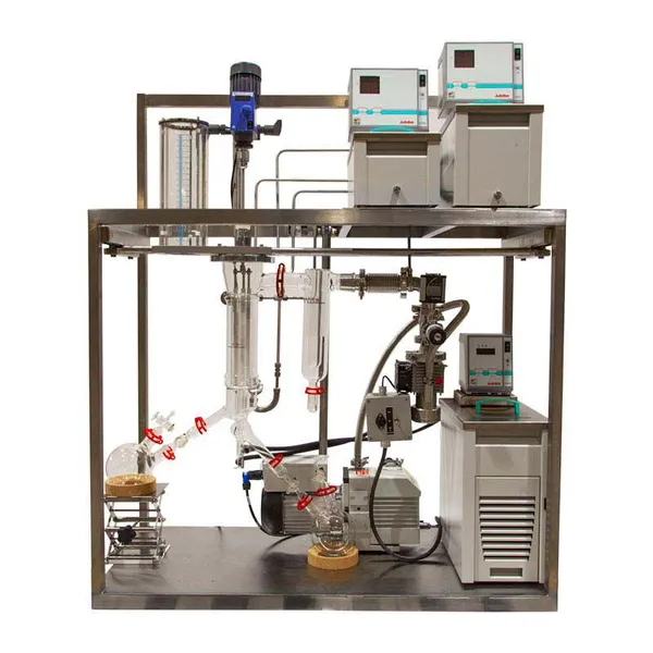 Factory High Efficiency Stainless Steel Short Path Wiped Film Molecular Distiller Machine Molecular Distillation Unit Equipment photo-5