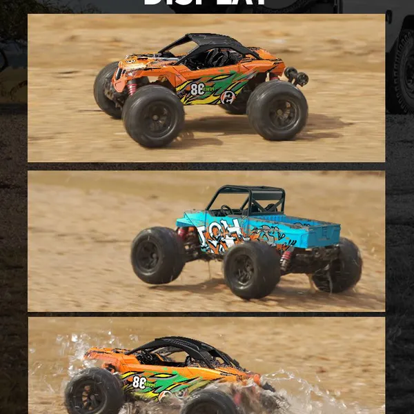 UJTOYS 1:16 High Speed 36km/h Remote Control Powerful Buggy off Road Rock Crawler Toys Stuck 2.4G RC Car for Kids Adults photo-3