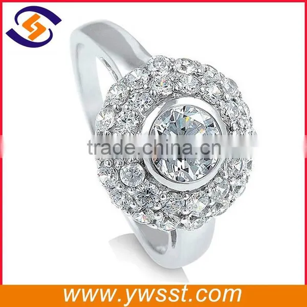Low MOQ FACTORY PRICE Brass Jewelry Gold Plated Gemstone Ring