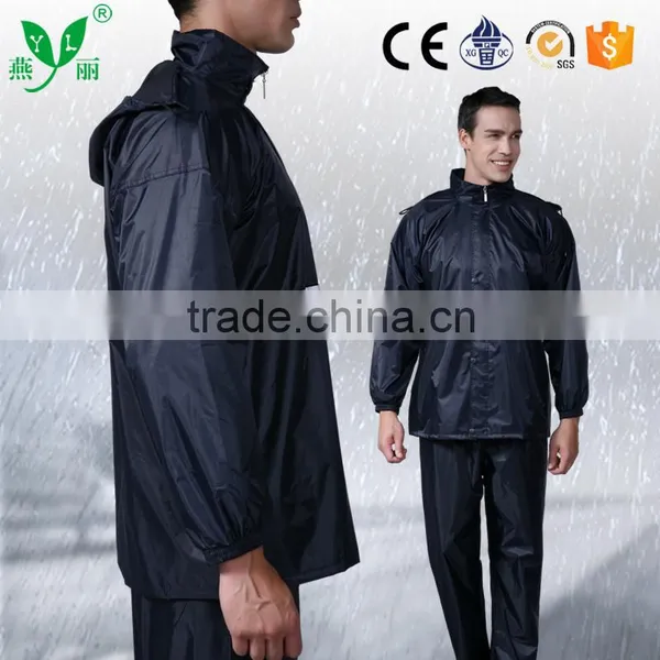 YANLI 100%waterproof, Cheap Pvc Raincoat and Pant for Adult photo-2