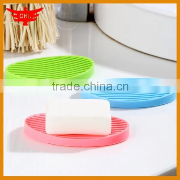 2015 Hot Selling Eco-friendly Bathroom Silicone Soap Dish