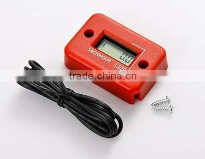 Digital Inductive Waterproof Tachometer Hour Meter Used For Gasoline Engine 2/4 Stroke photo-3