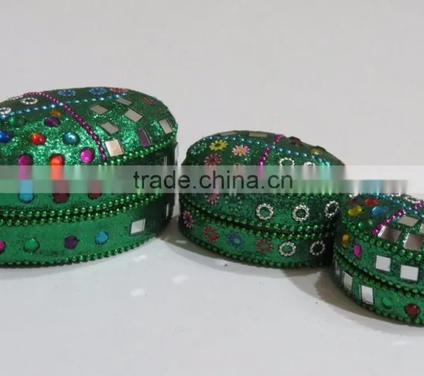 Rajashtani Jewelry Boxes Indian Trinket Aluminium Box Storage Case photo-5