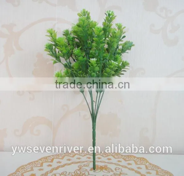 7 Fork m Bluegrass Artificial Flowers Green Plants DIY Floral Auxiliary Material Silk Flowers Flowers, Plastic Flowers Wholesale photo-5