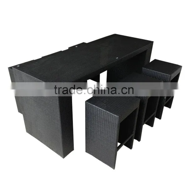 Modern Rattan Garden Patio Furniture PE Rattan Furniture Parts Bar Furniture Of Rattan photo-3
