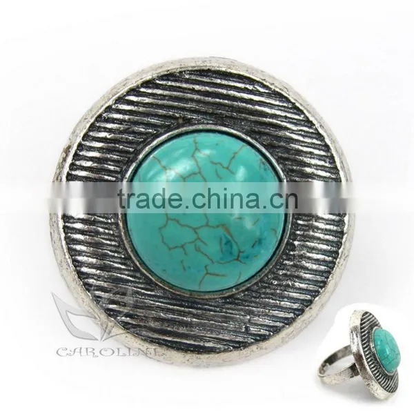 Caroline Fashion Ring Design Simple Turquoise Ring
