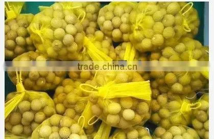 Orange Mesh Plastic Bag