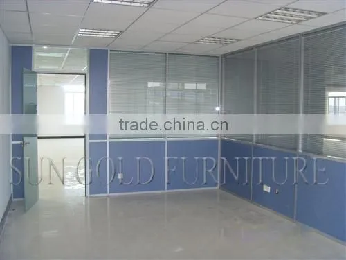 Modern Office Half Board and Glass Types of Partition Walls(SZ-WS642) photo-5