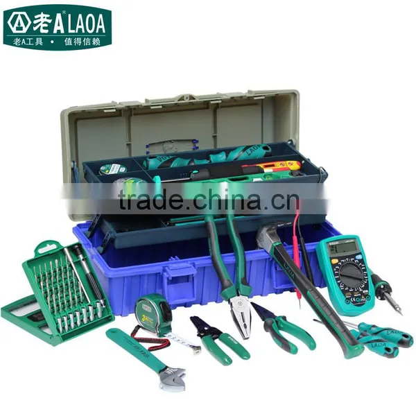 23pcs 55pcs 56pcs Home Use Plastic Toll Box With 3layers Repair Tool Set Telecommunications Tool Set Mobilphone Repair Electric photo-3