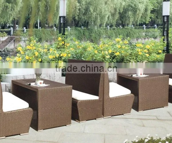 2016 New Design Outdoor Resin Wicker Coffee Shop Sofa Set photo-5