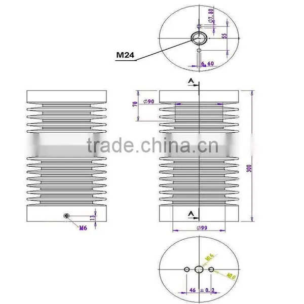 33-40.5kv Capacitive Insulator For High Voltage photo-2