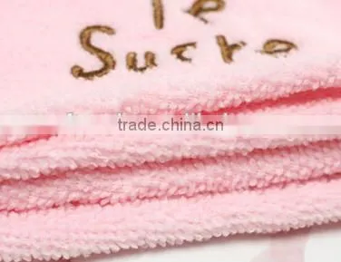 China Supply Popular Ultra Absorbent Turbie Twist Cotton Terry Towel Hair Turban With Embroidery Logo photo-4