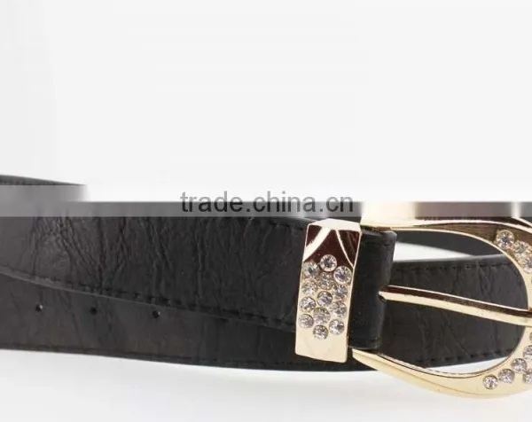 NEW Fashion Women's Fashion 30Mm pu Leather Rhinestone Belt for Women Jeans photo-4