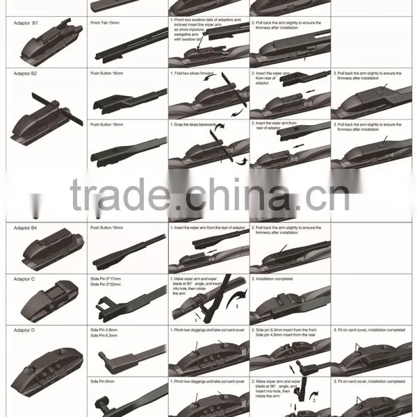 Wiper Blade in Windshield Wipers , Multi-functional Wiper Blade LS-986 photo-4