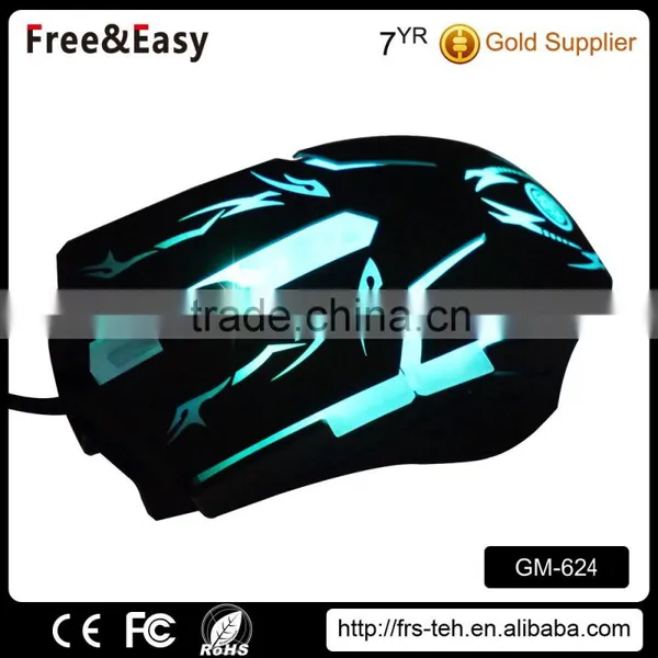 USB Wired Optical Computer Gaming Mouse With LED Light Luminous For Desktop Laptop photo-3