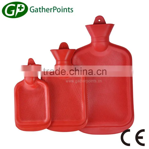 Foldable Rubber Hot Water Bottle With Caps photo-2