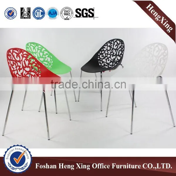 Cheap Fashion Metal Legs Plastic Chair (HX-5CH084) photo-4