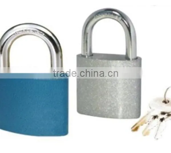 Blue Oval Iron Padlock photo-2