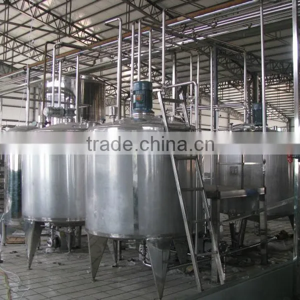 Fully Automatic Complete Flavored Yoghurt Processing Machinery With Pouch Package