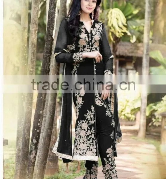 FASHIONABLE GEORGETTE DESIGNER SUIT photo-2