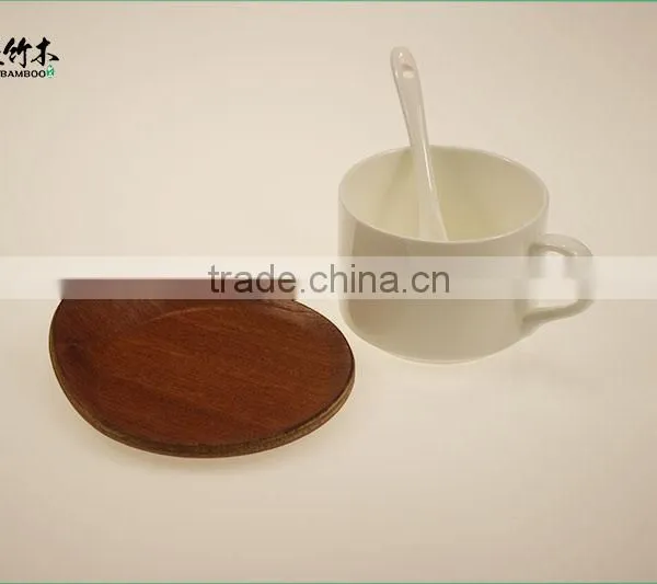 Tea Coffee Cup Bamboo Saucers
