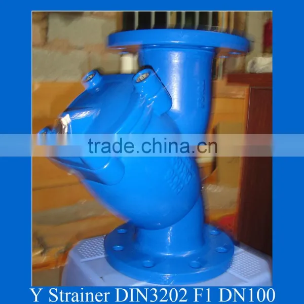 DIN3202 F1 Ductile Iron Flanged Y Type Strainer