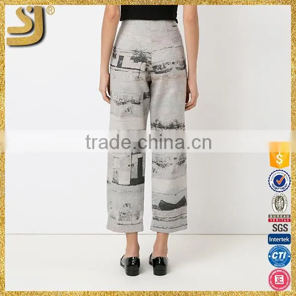 Fashion New Style Lady Pants Waisted Cropped Pants photo-4