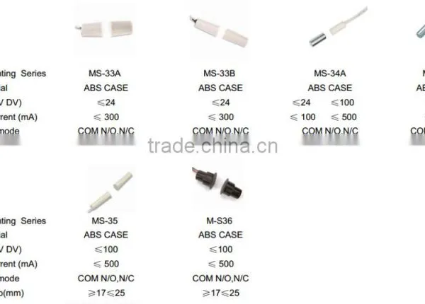 Surface Mounted Magnetic Contacts Over Head Door Heavy Duty Normal Open Normal Close Door Magnetic Contact photo-2