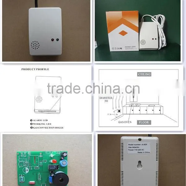 Household Wall Mounted Natural Gas Detector Controller