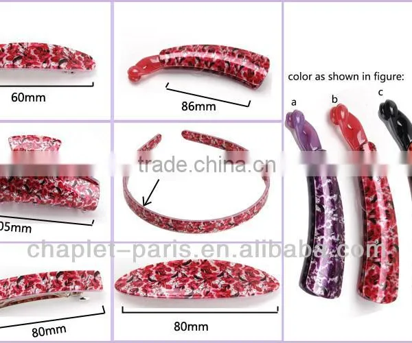 Jewelry Hair Accessory Set, Rhine Stone Luxury Flower Hair Clip Set for Women, Fancy Hair Barrettes Wholesale in China