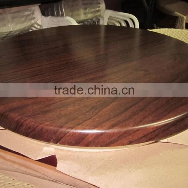 Coffee Shop Table Square Werzalit Marble Resin Garden Table Top for Sale T2601 photo-5