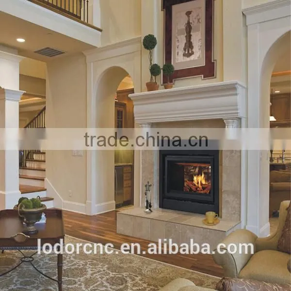 2 Sided Corner Wooden Fireplace photo-2