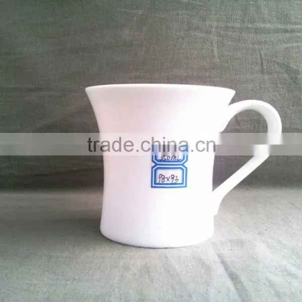 White Ceramic Bone China Ceramic Coffee Mug With Handle photo-2