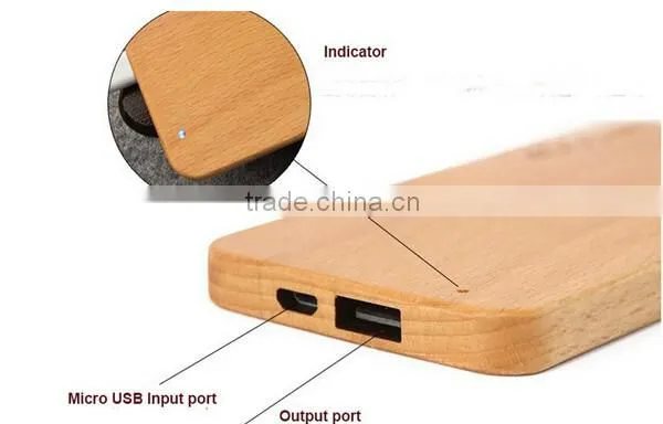Wooden Power Bank 4000 Mah for Mobile Phone MP3 MP4 photo-3