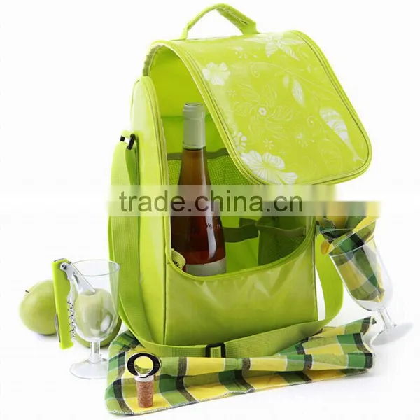 Insulated Wine Bag With Laminated Fabric