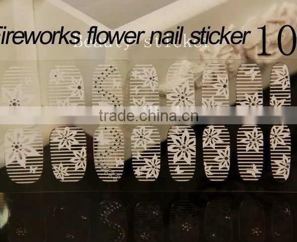 Beauty Art Ultrathin Transparent White Lace Tools Nails Stickers photo-6