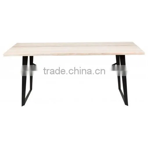 Modern Solid Wood Dining Table Design, Wood Rustic Dining Table photo-5