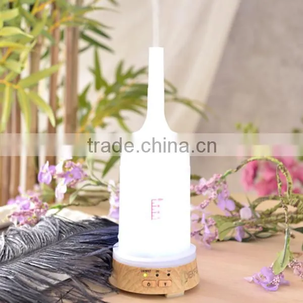 Natural Wood+glass Electric Aroma Diffuser Mini Ultrasonic Aroma Diffuser photo-5