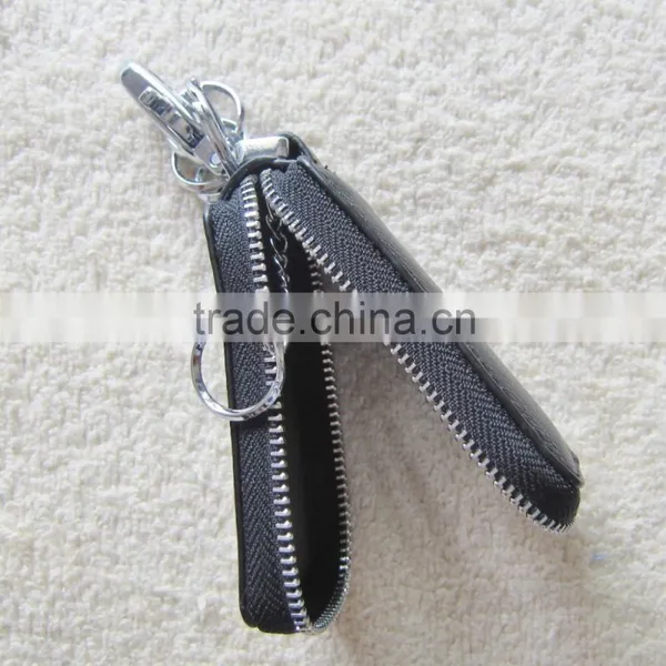 High Quality Leather Key Wallet Black OMD3813 photo-3