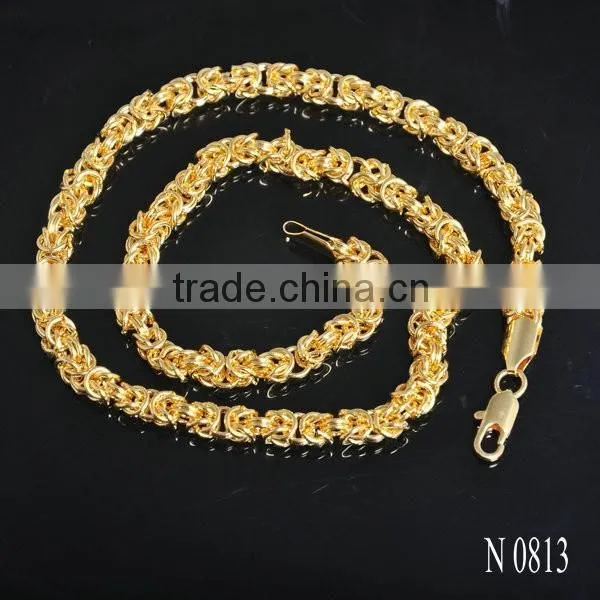 The Newest 7.5" Dubai 18K Gold Brass Chain photo-4