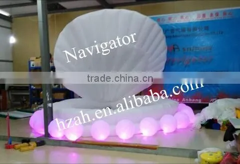 New Attrative Giant Inflatable Shell for Wedding Stage Decor photo-4