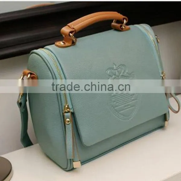 2016 New Design Women Handbag Simple Shoulder Bags Tote Purse PU Leather Ladies Messenger Hobo Bag High Quality Free Shipping photo-2