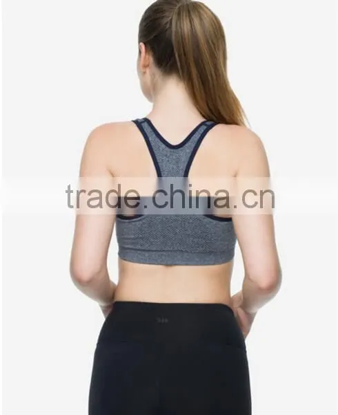OEM Order Second Skin 4 Way Stretch Seamless Fitness Wear Sports Bra photo-3