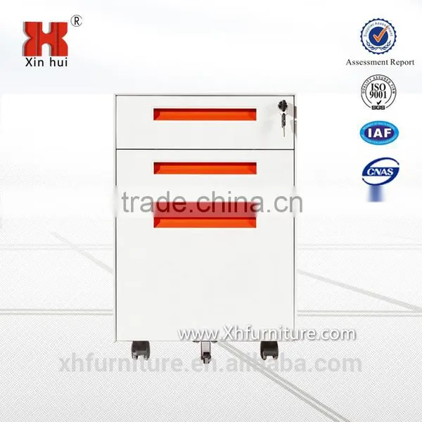 3 Drawer Mini Colorful Mobile Filing Cabinet