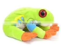Baby Red Eyed Treefrog Plush Toys Custom Logo Printed Gift Animal Toys Baby Red Eyed Treefrog
