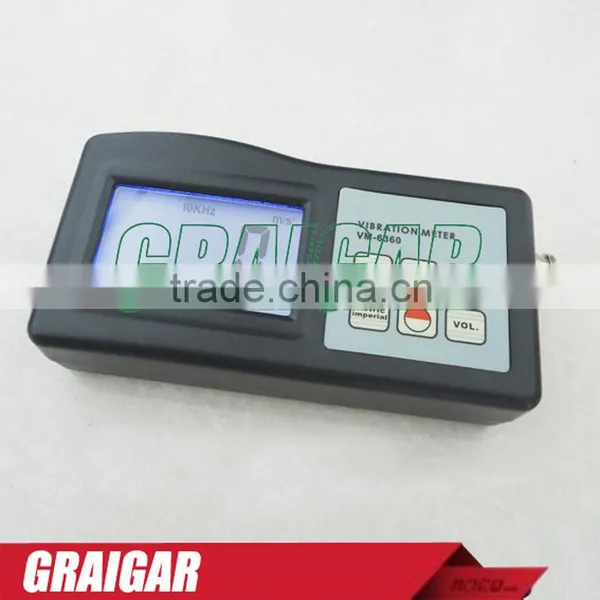 VM-6360 Digital Vibration Meter Tester Vibrometer With CD Software and RS232 Cable Fast Shipping photo-2