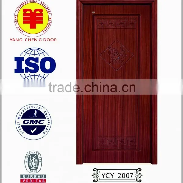 Oak Wood HDF MDF Doors Simple Bedroom Door Design photo-2
