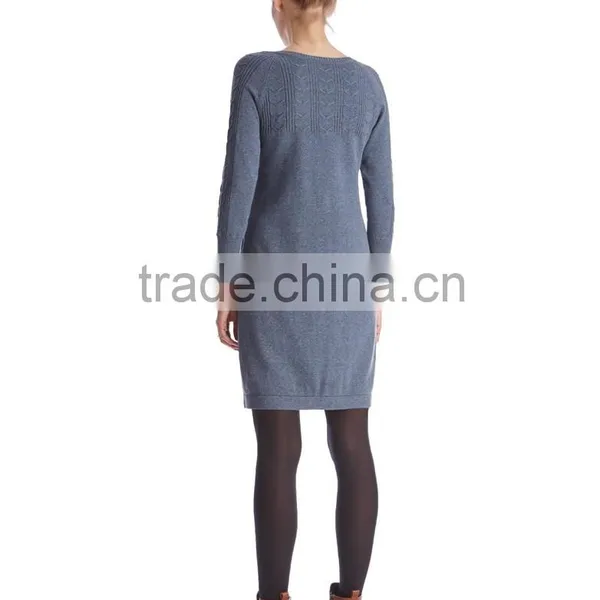 Knitted Long Sleeve Maternity Dresses for Office Fashion Style photo-2