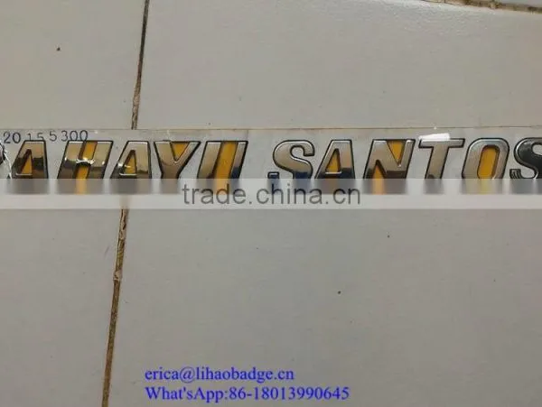 Decorative 3d Metal Letters,printed Round Stickers,metal Sticker Logo photo-4