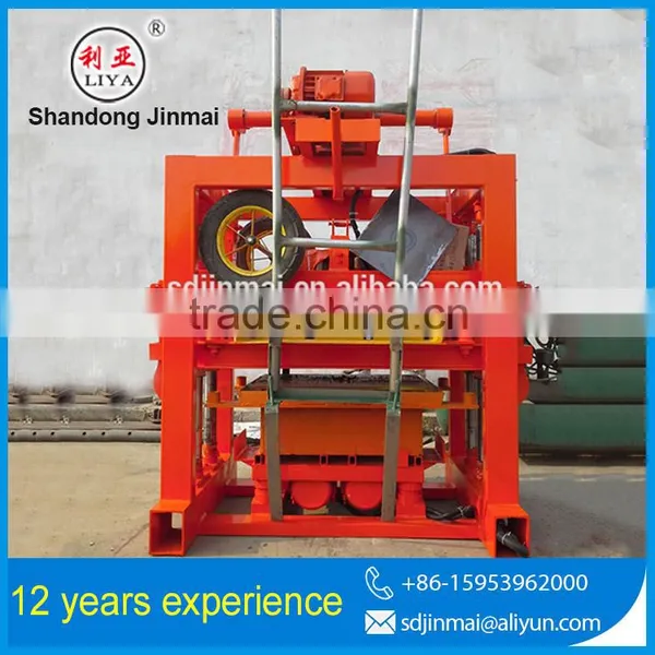 Best Selling QTJ4-40 Jinmai Brick Machine Price in China, Concrete Brick Moulding Machine